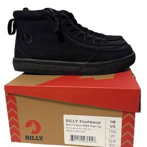 NWT BILLY Classic High Top Canvas Zip Sneakers 1 Wide
